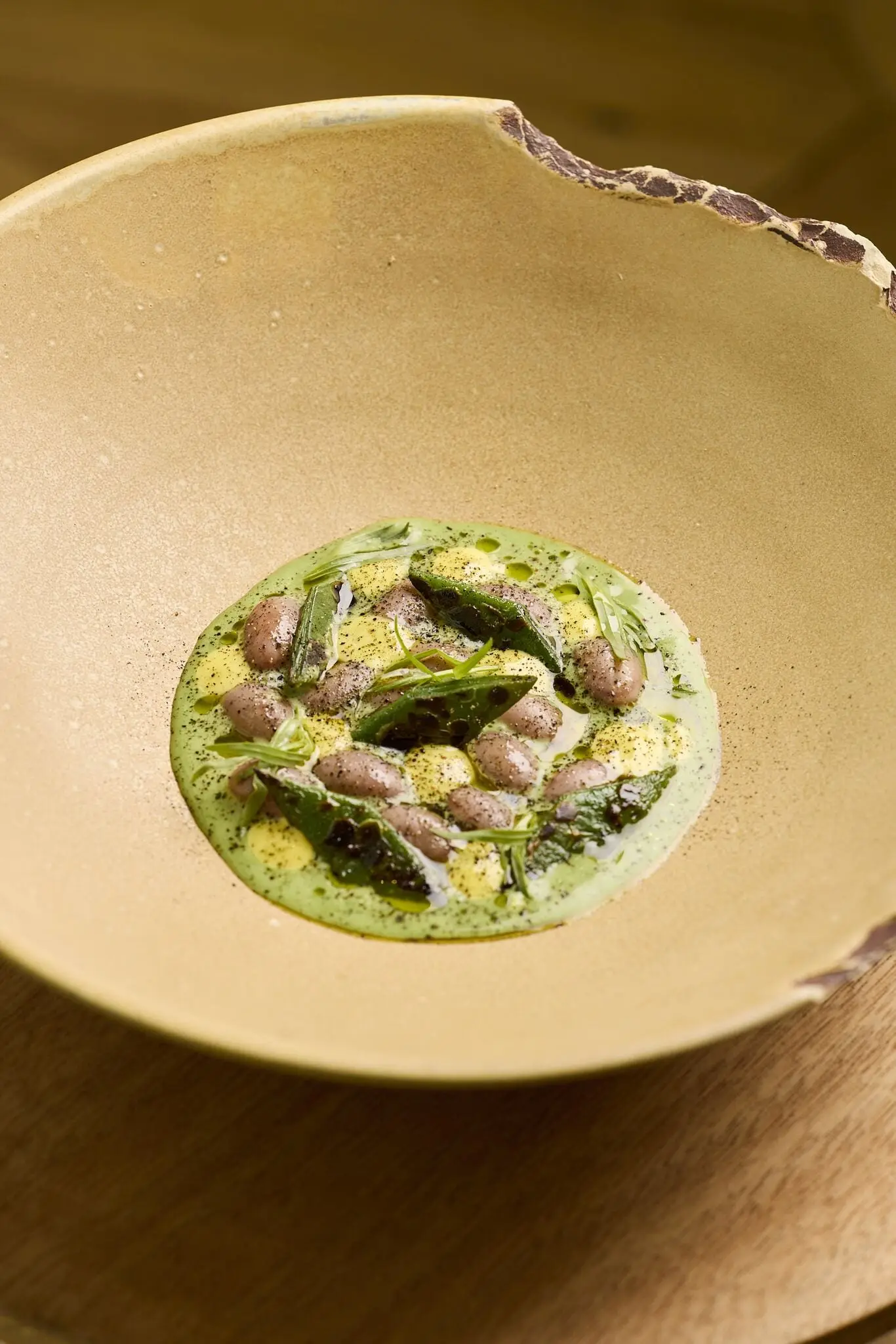 Un piatto di Horto, ristorante stellato Michelin a Milano