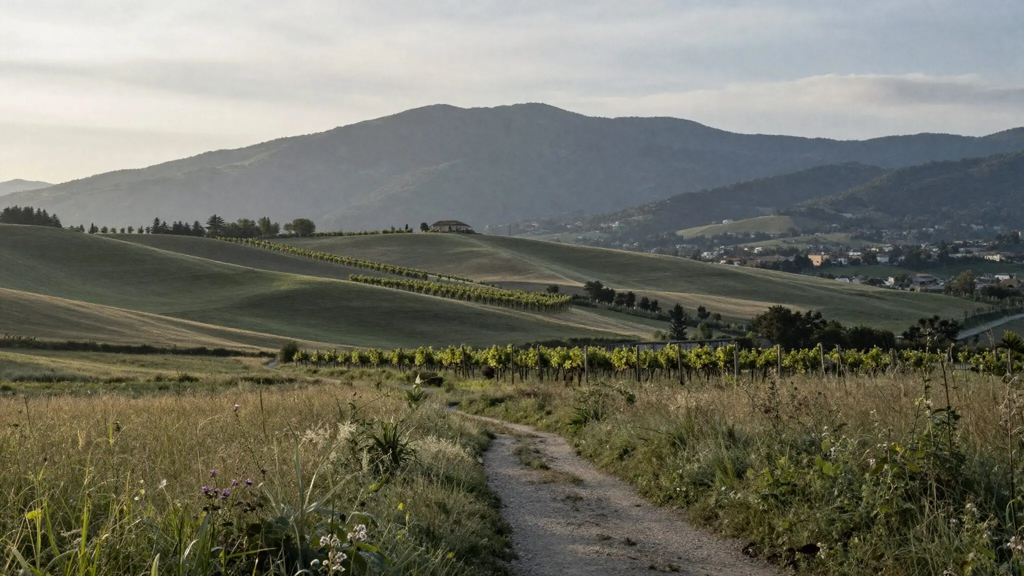 La campagna lombarda della filiera di Horto, tra colline e filari